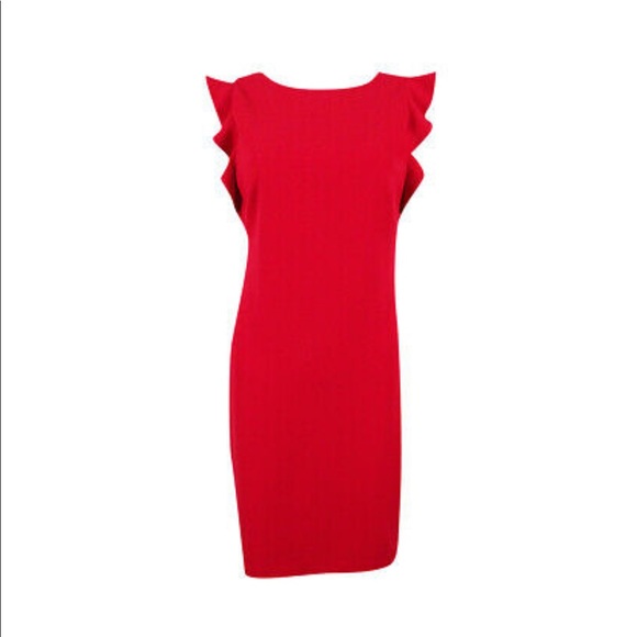 Calvin Klein Dresses & Skirts - Calvin Klein Dress with Flutter Sleeve 🥰💃🏼